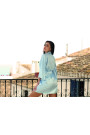 Brooklyn Baby Blue chalatas Baby Blue - Atlasiniai Chalatai moterims