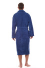 Medvilninis Chalatas Cotton Long 2450 Navy - Chalatai Vyrams